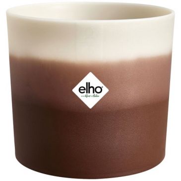 Pot Colour Gradient rond d.14 cm marron cèdre