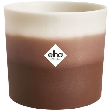 Pot Colour Gradient rond d.18 cm marron cèdre