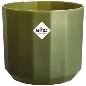 Pot Facet rond d.14 cm vert forêt