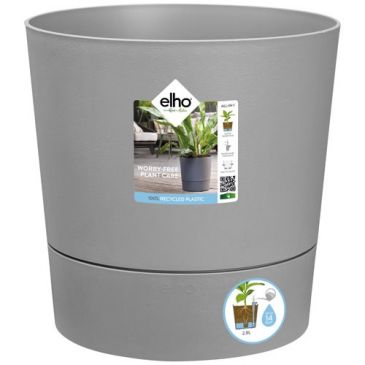 Pot Greensense aqua care rond 30cm ciment clair