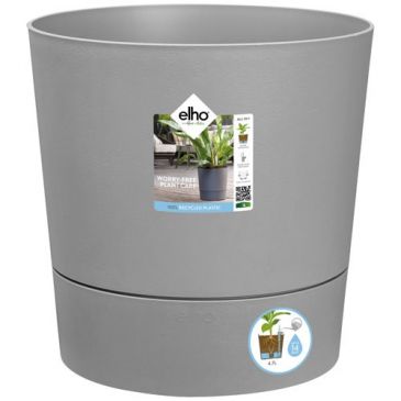 Pot Greensense aqua care rond 35cm ciment clair