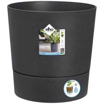 Pot Greensense aqua care rond 35cm gris charbon