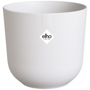 Pot Jazz rond d.16cm blanc soie