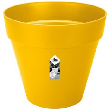 Pot Loft Urban avec roues d.40cm ocre