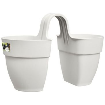 Pot Vibia Campana jumelé d.21cm blanc soie