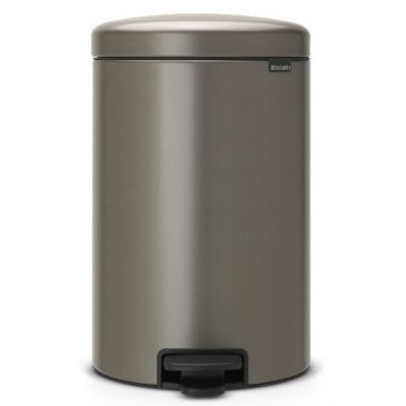 Poubelle à pédale 20 L Platinium - New Icon