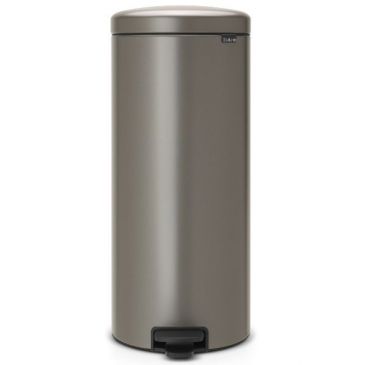 Poubelle à pédale 30 L Platinium - New Icon