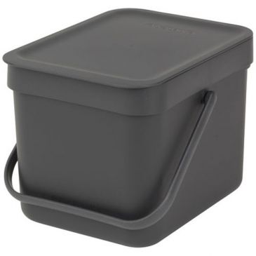 Poubelle 6 L Grey - Sort & Go