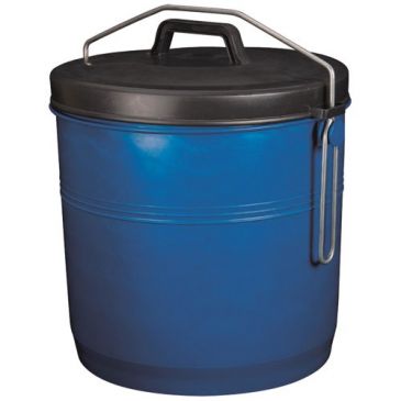 Poubelle couvercle inséparable 16l bleu