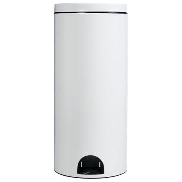Poubelle à pédale 30 L Blanche - Élora