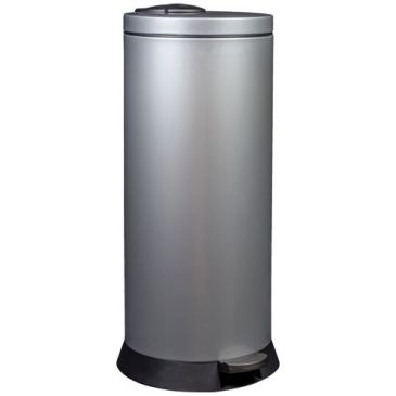 Poubelle à pédale - Magic 30 L gris métal