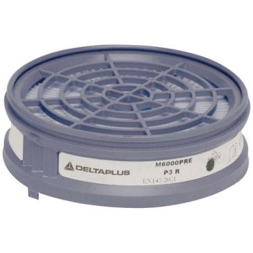 Préfiltres p3 +adapteur pour demi-masque m6400 lot de 2