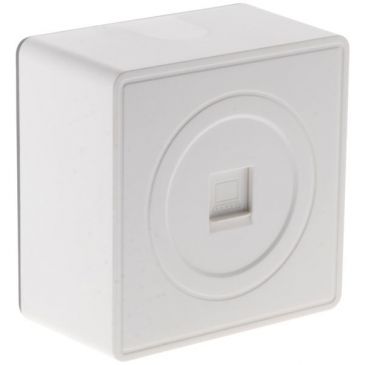 Prise RJ45 saillie vulco blanc sous film
