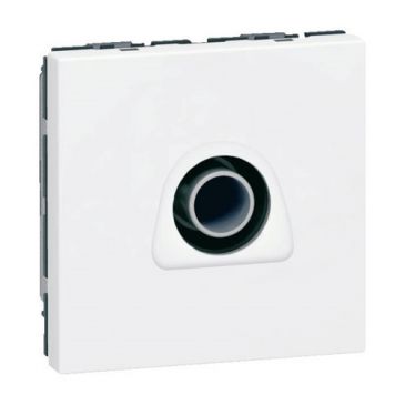 Prise TV mâle simple 2 modules - Mosaic - à composer - blanc