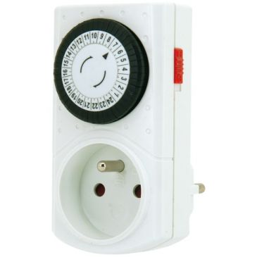 Programmateur mécanique - journalier - 3680W - blanc