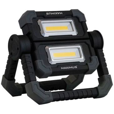 Projecteur LED - portable - orientable - 2x10W - 1000 lm - IP20 - noir 