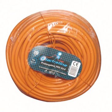 Prolongateur de jardin 16A   2x1.5mm² orange 20 m