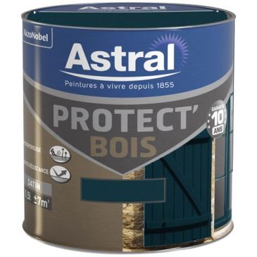 Peinture glycéro Bois 500 ml Satin Protect' Bois - Vert Basque