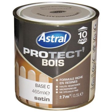 Peinture Protect'bois satin - 2.5 L - base clear