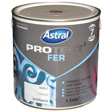 Peinture Protect'fer brillante - 0.5 L - base clear