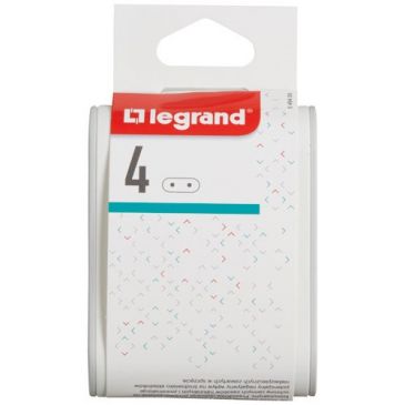 Quadriplite standard 4 prises latérales 2P 6A blanc/gris