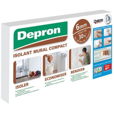 Quelyd isolant depron épaisseur 6 mm plaque 1 m x 1 m