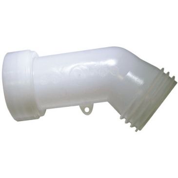 Rallonge coudée de cuve 1000 L - 150 mm - plastique - blanc 