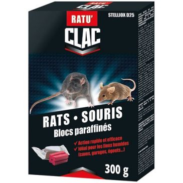 Rat-souris bloc paraffinés 300g