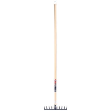 Râteau soudé 14 dents droites manche hêtre 150cm