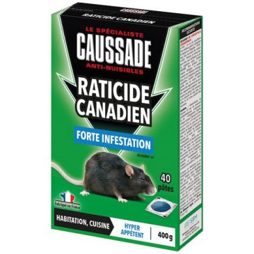 Raticide canadien forte infestation 400g
