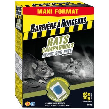 Rats campagnols appât PAE 680g