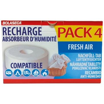 Recharge absorbeur humidité galets 4 x 450g fresh air