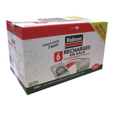 Recharge absorbeur - lot de 6 - 1 Kg 