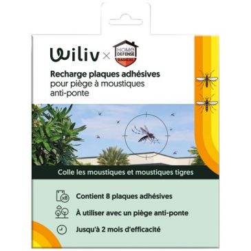 Recharge plaque adhésive pour piège Wiliv mini x 8