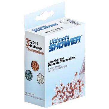 Recharge pour pommeau a billes argile active shower lot de 2