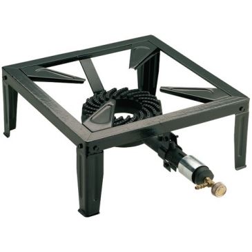 Réchaud portatif - en fonte - 4 pieds - 400x17x400 mm - 5,5 Kw