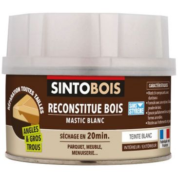 Reconstitue bois pour parties manquantes angles gros trous