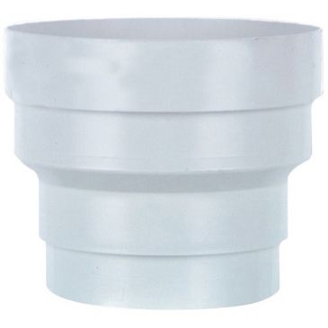 Réduction droite en PVC - D150 à 125 - blanc