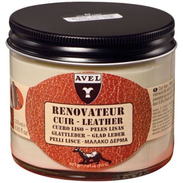 Rénovateur cuir crème pot 250ml blanc Avel