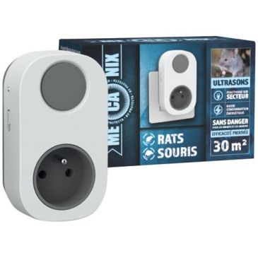 Repousseur ultrasons rats & souris 30 m²