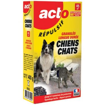 Répulsif chien chat 400gr acto rech4