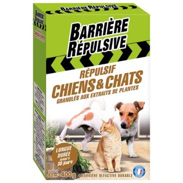 Répulsif chiens chats granulés prêts à l'emploi 400g