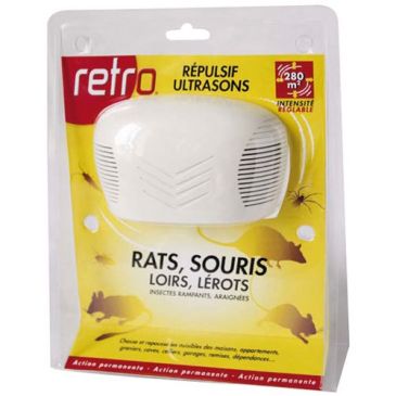 Répulsif - ultrasons - rat et souris - 280 m²