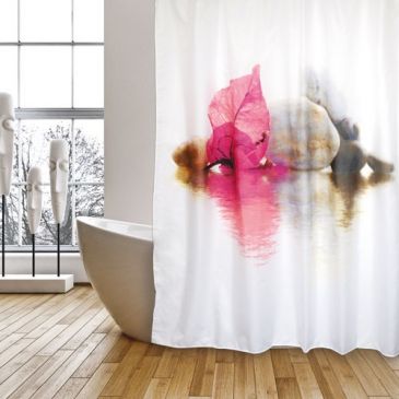 Rideau de douche poly 180x200cm Bornéo