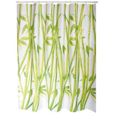 Rideau de douche - polyester - 180 x 200 cm - Bambou 