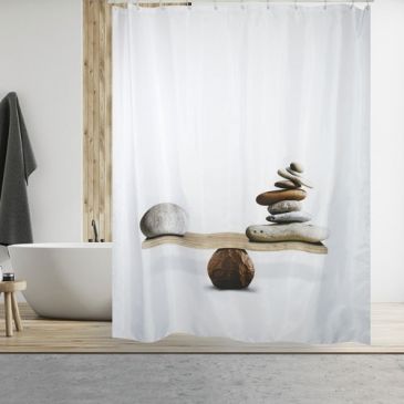 Rideau de douche - polyester - 180 x 200 cm - Spirit multicolor