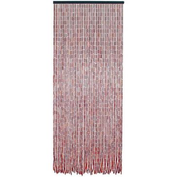 Rideau de porte en bambou et perles de bois - 200x90 cm