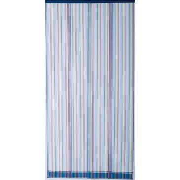 Rideau portière moustirayures 4 bandes 100x220 multicolore