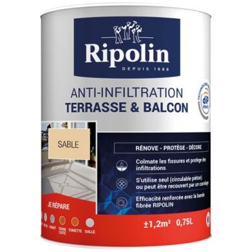 Ripolin anti infiltration terrasses balcons sable 0.75l