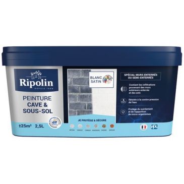 Peinture spéciale cave et sous-sol 2,5 L Satin - Blanc